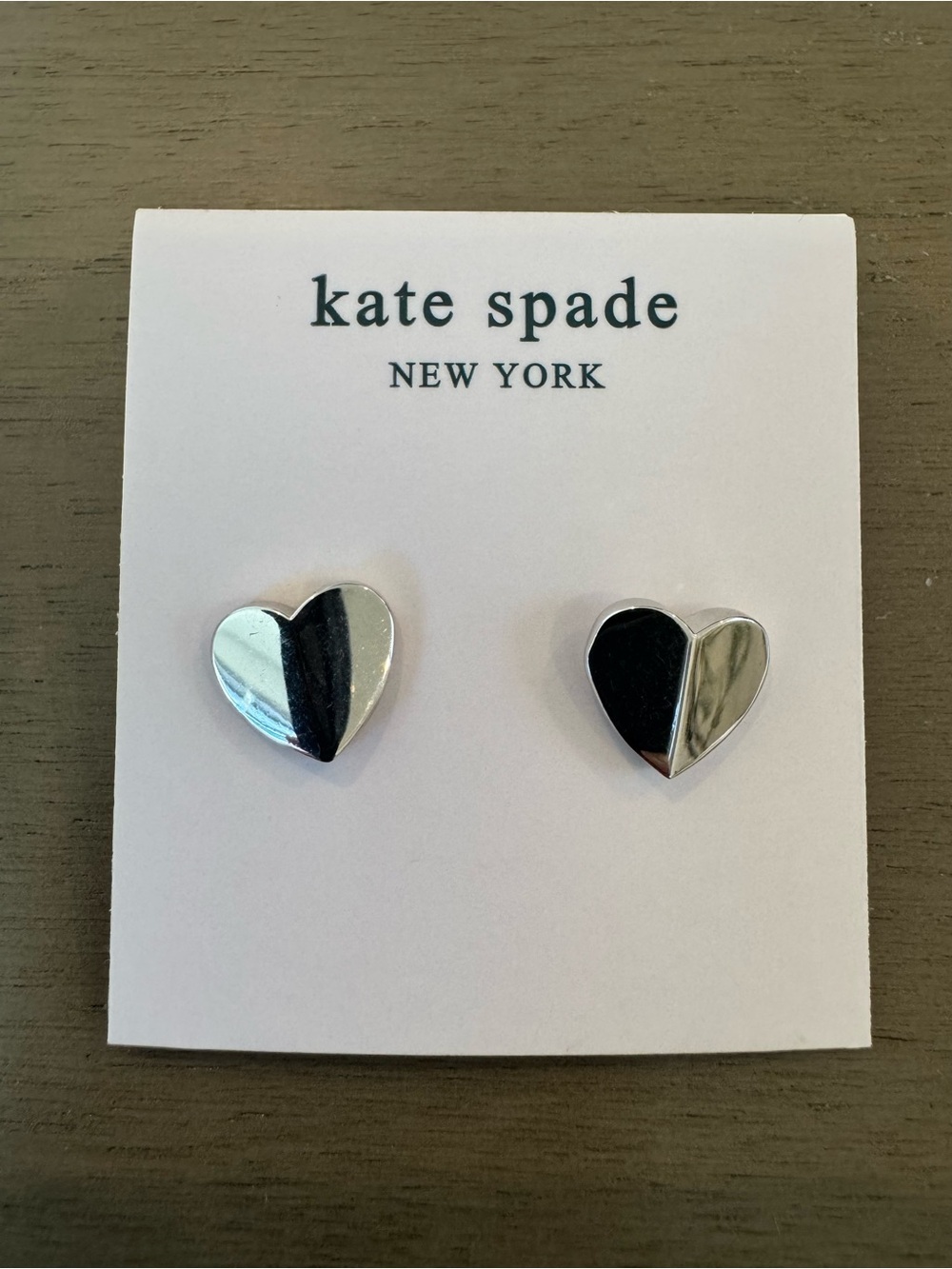 kate spade Gold and Silver Heart & Owl Stud Earring Trio with Red Heart Accent - Picture 6 of 6